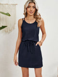 Scoop Neck Sleeveless Dress DJPT