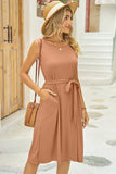 Round Neck Sleeveless Dress DJPT
