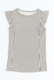 Striped Round Neck Blouse DJPT