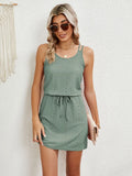 Scoop Neck Sleeveless Dress DJPT