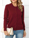 Down Round Neck Cardigan DJPT