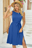 Round Neck Sleeveless Dress DJPT
