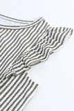 Striped Round Neck Blouse DJPT