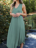 Size V-Neck Midi Tank Dress DJPT