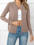 Down Round Neck Cardigan DJPT