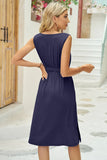 Round Neck Sleeveless Dress DJPT