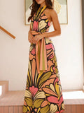 Halter Neck Maxi Cami Dress DJPT