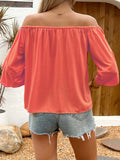 Solid Off-Shoulder Blouse DJPT