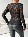 V-Neck Long Sleeve Top DJPT