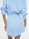 Shirt and Skirt Set with Ruffle Details DJPT