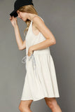 Round Neck Sleeveless Tank Dress with Pockets DJPT