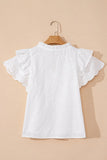 Notched Short Sleeve Blouse DJPT
