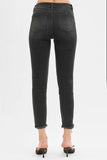 Full Size Tummy Control Mid Rise Crop Skinny Jeans Plus Size DJPT