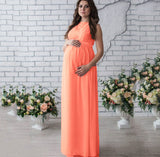 Lace Spelled Pregnant Women Sexy Loose Tailings And Sleeveless 8973 Pregnant Women's Dress Maternity