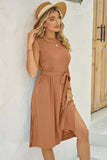 Round Neck Sleeveless Dress DJPT
