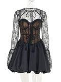 Neck Lace Dress and Cover Up Set DJPT