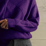 Turtleneck Long Sleeve Sweater DJPT