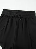 Waisted Drawstring Swim Shorts DJPT