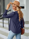 Neck Puff Sleeve Blouse DJPT