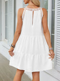 Hem Lace Sleeveless Dress DJPT