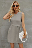 Round Neck Sleeveless Sweater Dress DJPT
