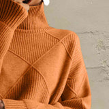Turtleneck Long Sleeve Sweater DJPT