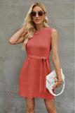 Round Neck Sleeveless Sweater Dress DJPT