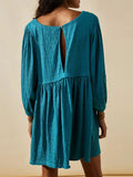 Round Neck 3/4 Sleeve Dress DJPT