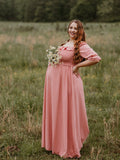 Pink Boho Flowy Bump Friendly Off Shoulder Photoshoots Maxi Dress Maternity