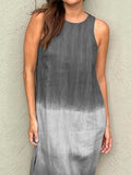 Size Sleeveless Gradient Tank Midi Dress Plus Size DJPT