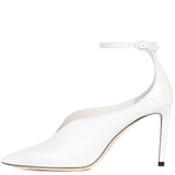 Black And White Fashion Ankle Strap With Fine High Heel Women's Banquet Large-Size Single Shoes Chengdu High Quality Shoes