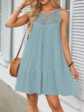 Hem Lace Sleeveless Dress DJPT