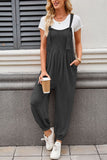 Knotted Strap Overalls with Pockets DJPT