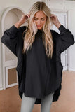 Texture Round Neck Long Sleeve Blouse DJPT