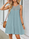 Hem Lace Sleeveless Dress DJPT