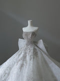 Ball Gown Strapless Sequin Long Wedding Dresses Brides Dress S3858 HZ0628