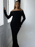 Off Shoulder Ruched Flare Sleeve Mermaid Bodycon Fashion Photoshoot Baby Shower Maternity Maxi Dress Maternity