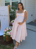 Tank A-line Elegant Maternity Baby Shower Maxi Dress Maternity