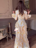 Elegant And Elegant Temperament Long-Sleeved Long-Sleeved Dress Dress For Women In Soft Dress