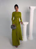 Women's Clothing 2025 Spring New Long Dress Temperament Dingy Banquet Long Dress