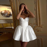 French Waist Dress Skirt Sexy Temperament A Shoulder-To-Shoulder Corset Dress Dress DJPT