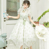 Suzuki Spring Lolita Dress Lolita Sleeve Shawl Sling Dress Set 6809