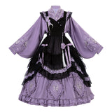 Teased Original Butterfly Orchid Loretta Girl Lolita Apron Dress Everyday Sweet Suit 9392