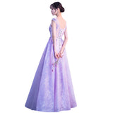 Dress Women 2025 New Purple Banquet Temperament Dress Female Dress Host Choral Performance Dress