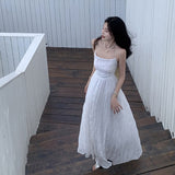Thailand Seaside Holiday Dress Super Fairy Design Pure Desire To Close The Waist Slings Long Skirt