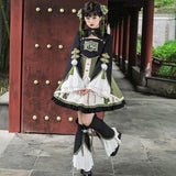 Design Kung Fu Rolling Chinese Style Improve The Chinese Elements Of The Women's Coat Dress Dress Set 6663