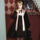 Design Hyol Cross Lolita Lolita Sweet Long-Sleeved Lolita Dress 6716