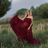Bohemian Chiffon Maternity Dress Set Pregnant Women Photo Photo Chiffon Dress Maternity