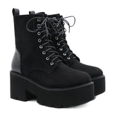 Zipper Martin Boots Thick-Bottomed Front With British Wind Korean Version Of Women's Goosebic Panel Explosive Shoes High Quality Shoes