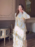 Elegant And Elegant Temperament Long-Sleeved Long-Sleeved Dress Dress For Women In Soft Dress